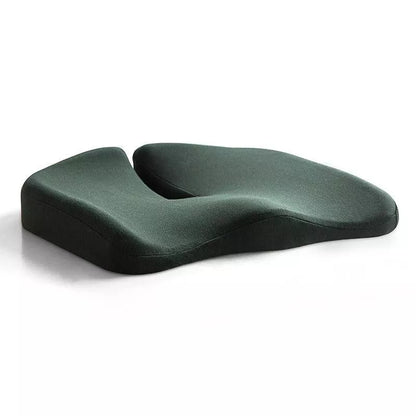 Memory foam seat cushion with non-slip bottom for office and car use
