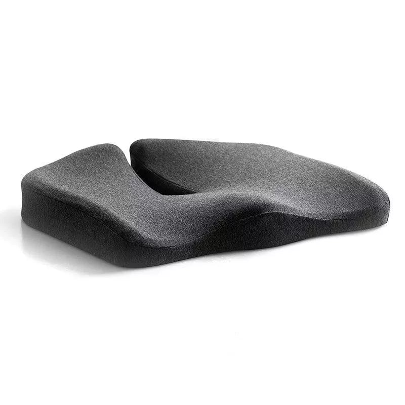 Memory foam seat cushion with non-slip bottom for office and car use