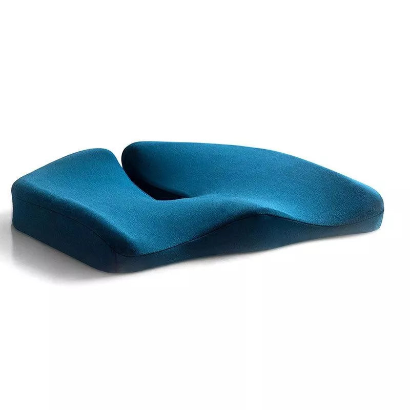 Memory foam seat cushion with non-slip bottom for office and car use