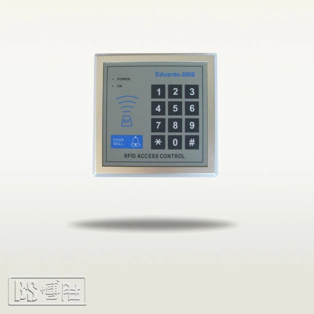 Secure access control system with keypad, RFID cards, and metal housing for home and office security