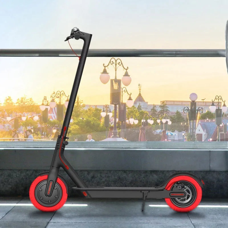 Red pneumatic tyre for Xiaomi electric scooter, single replacement part for M365 models
