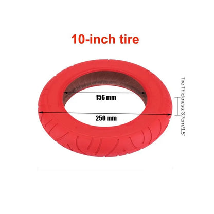 Red pneumatic tyre for Xiaomi electric scooter, single replacement part for M365 models