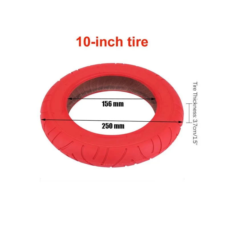 Red Pneumatic Tire for Xiaomi Electric Scooter Accessories Replacement Tyre Wheel Part for M365 and Similar Models Single Tyre