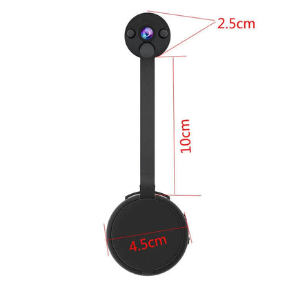 Compact wireless hidden security camera with motion detection and night vision features for home and office surveillance