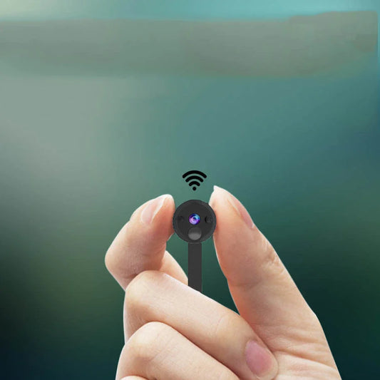 Compact wireless hidden security camera with motion detection and night vision features for home and office surveillance