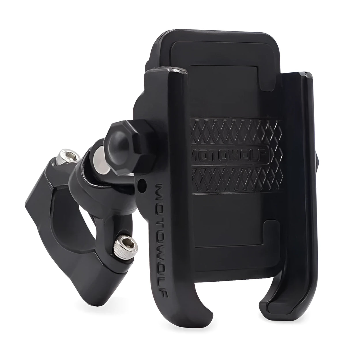 CS-622 mobile phone holder for bicycle motorcycle and electric vehicle, available in Black or Silver