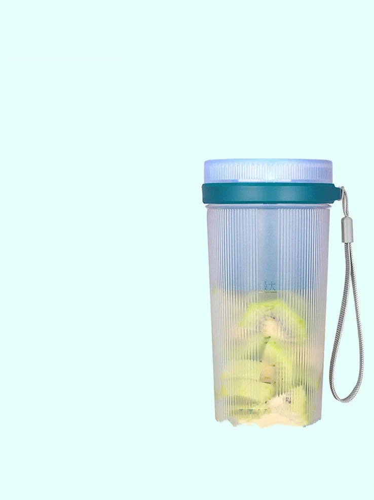 Pink portable USB rechargeable electric juicer cup, 98x98x187mm with 400mL capacity and PP food-grade material