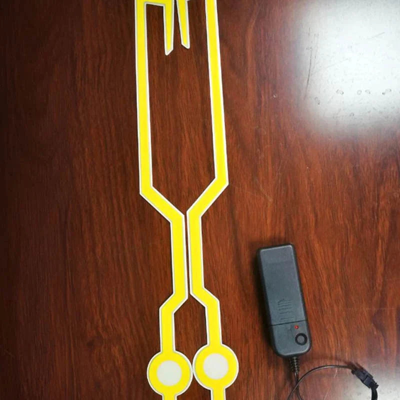 Motorcycle helmet safety lights with flashing turn signals for improved visibility and rider safety