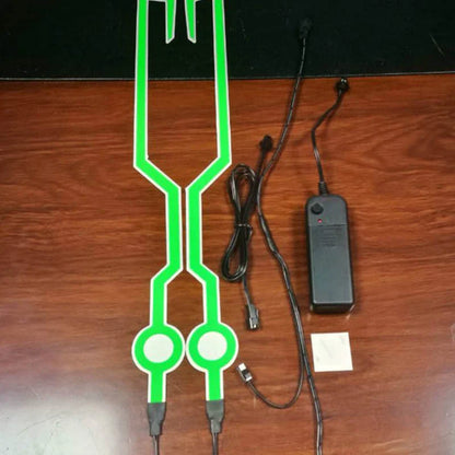 Motorcycle helmet safety lights with flashing turn signals for improved visibility and rider safety