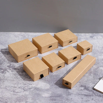 Luxury jewelry storage box with pull-out drawers for necklaces, bracelets, rings, and earrings