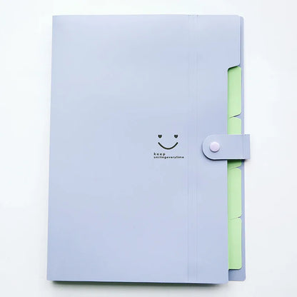 A4 plastic document folder with elastic band closure shown in various colours including black, pink, and blue.