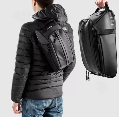 Waterproof mountain bike rear shelf bag with reflective design for safety