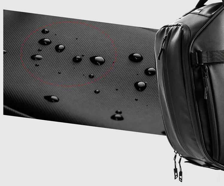 Waterproof mountain bike rear shelf bag with reflective design for safety