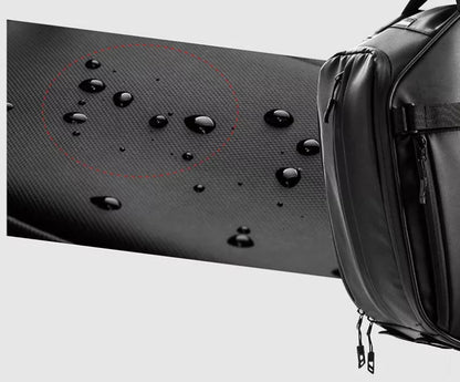 Waterproof mountain bike rear shelf bag with reflective design for safety