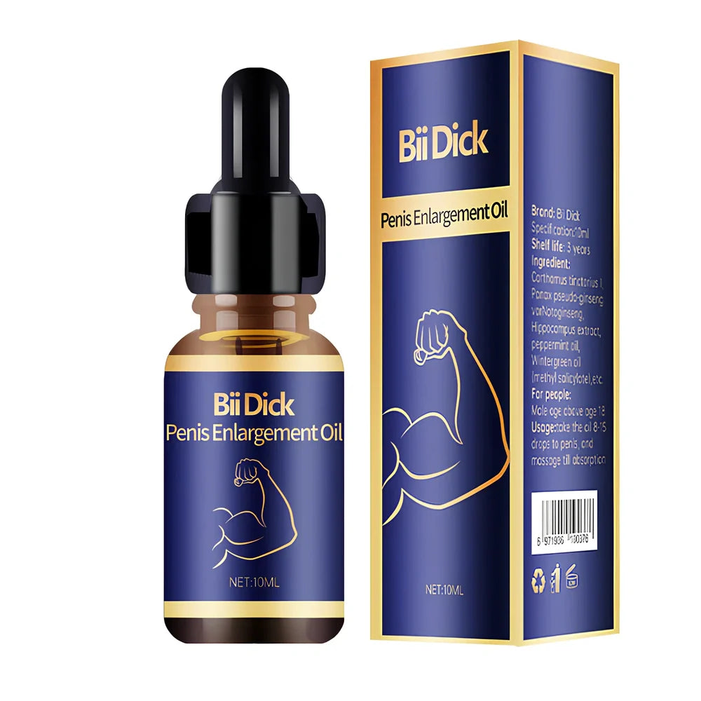 Men's private massage essential oil in 83mm cylindrical packaging with 44.6g concentrated formula