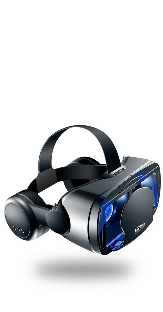 VRGPRO+ head-mounted 3D cinema glasses with ABS plastic frame and adjustable headband