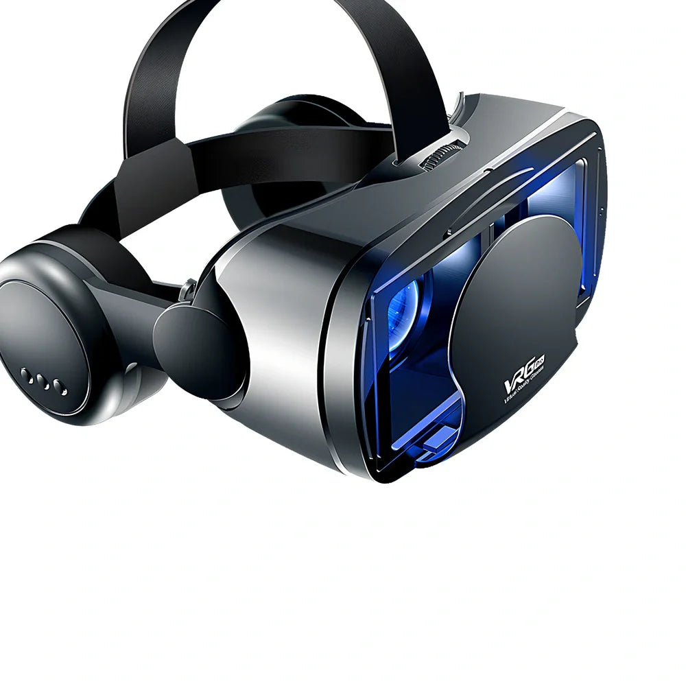 VRGPRO+ head-mounted 3D cinema glasses with ABS plastic frame and adjustable headband