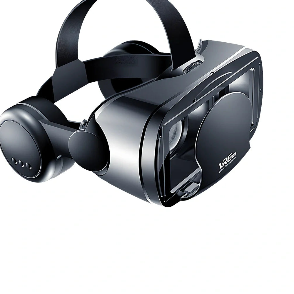 VRGPRO+ head-mounted 3D cinema glasses with ABS plastic frame and adjustable headband