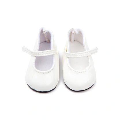 Fashionable American Girl doll shoes made of high-quality faux leather in a range of vibrant colors