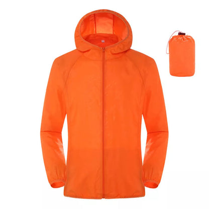Women's lightweight waterproof windbreaker for summer sun protection