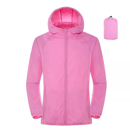 Women's lightweight waterproof windbreaker for summer sun protection