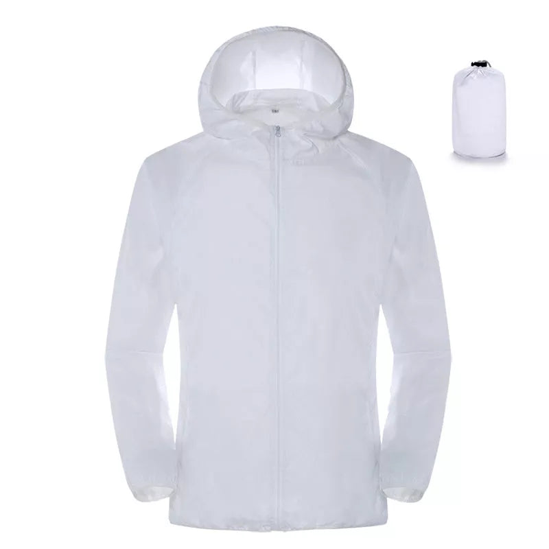 Women's lightweight waterproof windbreaker for summer sun protection
