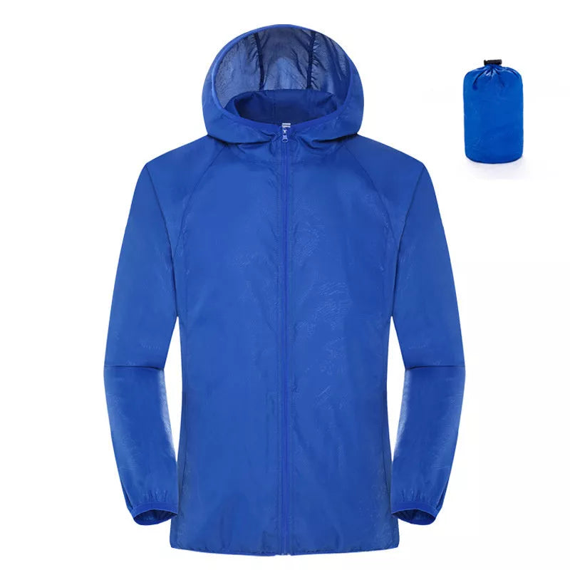 Women's lightweight waterproof windbreaker for summer sun protection