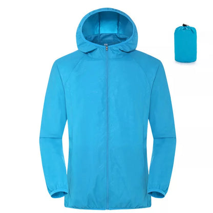 Women's lightweight waterproof windbreaker for summer sun protection