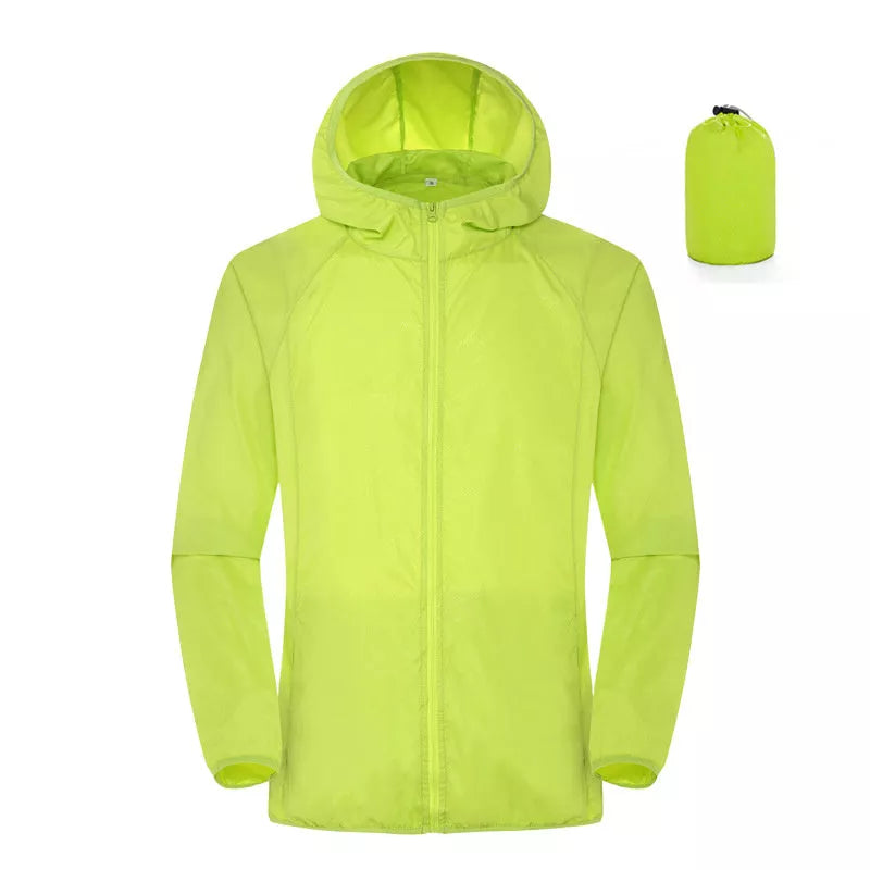 Women's lightweight waterproof windbreaker for summer sun protection