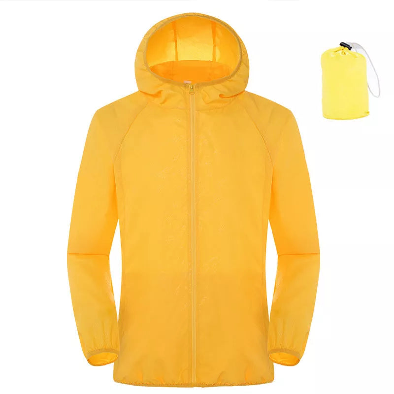 Women's lightweight waterproof windbreaker for summer sun protection