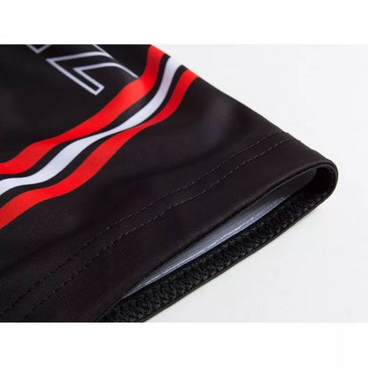 Men's black quick-dry cycling shorts with 3D silicon padding for long-distance comfort