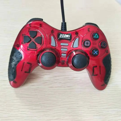 Red ABS plastic universal USB gamepad controller for PC, Android, XBOX360, STB, and PS3.