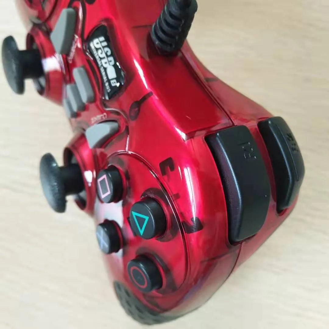 Red ABS plastic universal USB gamepad controller for PC, Android, XBOX360, STB, and PS3.