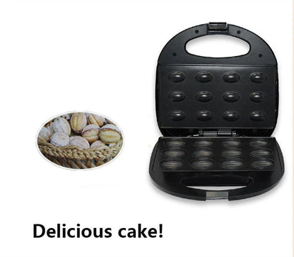 Mini Nut Sandwich Maker with double-sided heating tray, non-stick coating, and advanced temperature control system