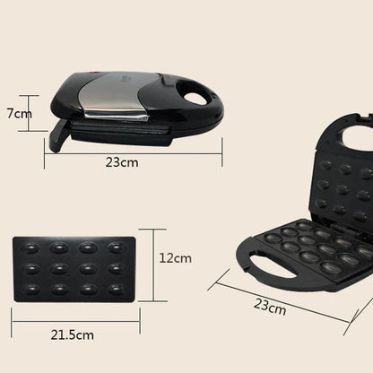 Mini Nut Sandwich Maker with double-sided heating tray, non-stick coating, and advanced temperature control system