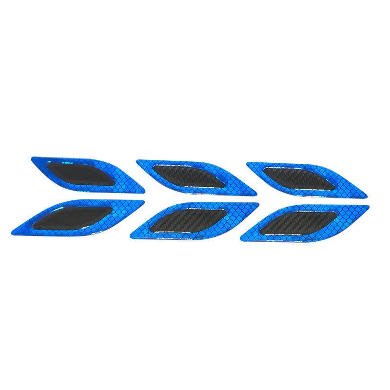 Automobile Hood Frame Decoration Leaf Plate Air in red, white, blue, and yellow