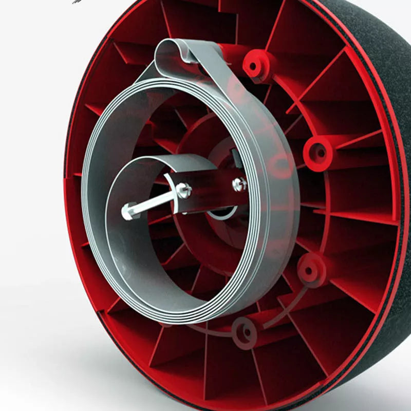 Home Abdomen Recuperation and Fitness Wheel in black and red for core strengthening