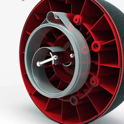 Home Abdomen Recuperation and Fitness Wheel in black and red for core strengthening