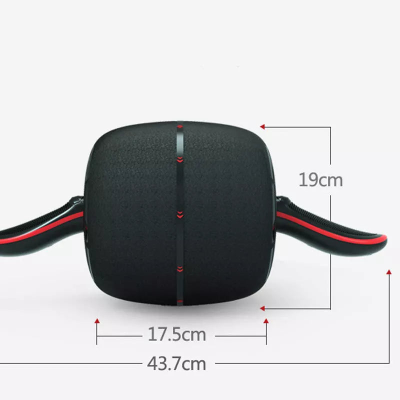 Home Abdomen Recuperation and Fitness Wheel in black and red for core strengthening