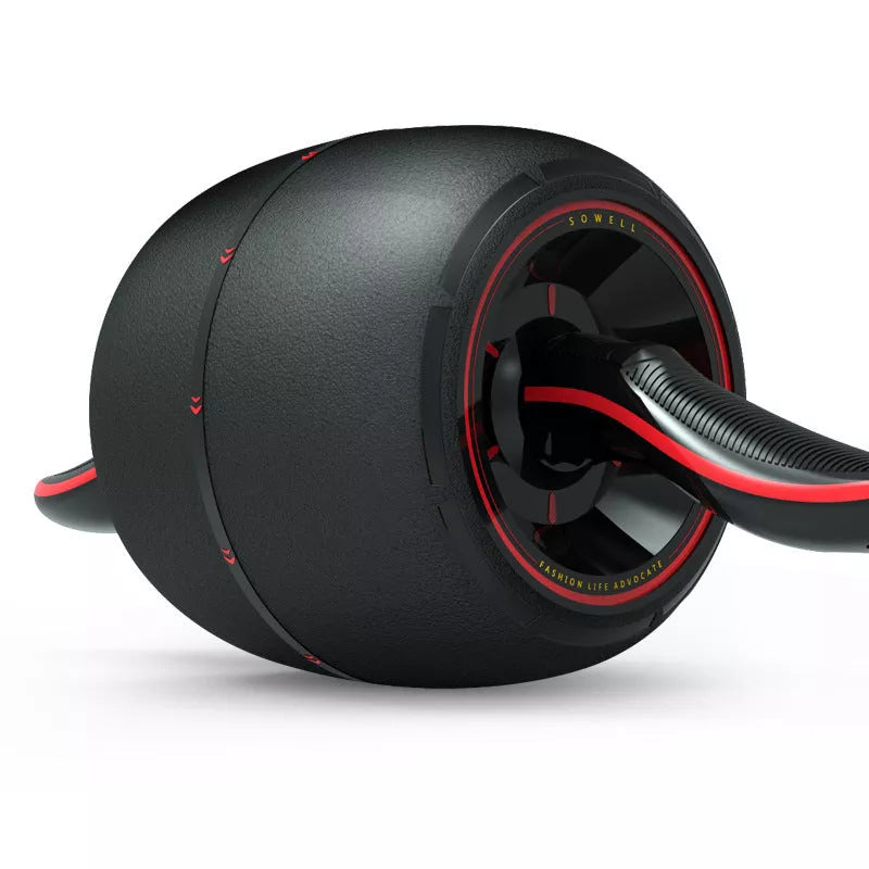 Home Abdomen Recuperation and Fitness Wheel in black and red for core strengthening