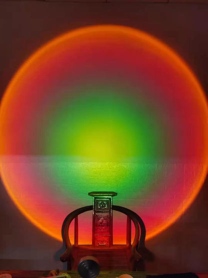 WiFi LED Sunset Projector Light with 16 color options and smart control