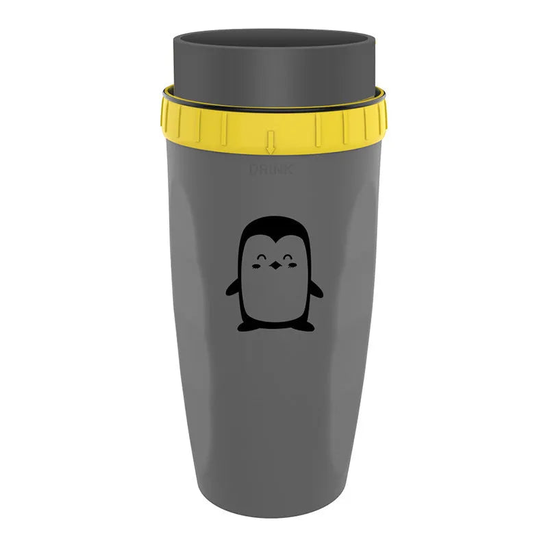 300ml insulated travel cup with cartoon design and twist-top silicone seal
