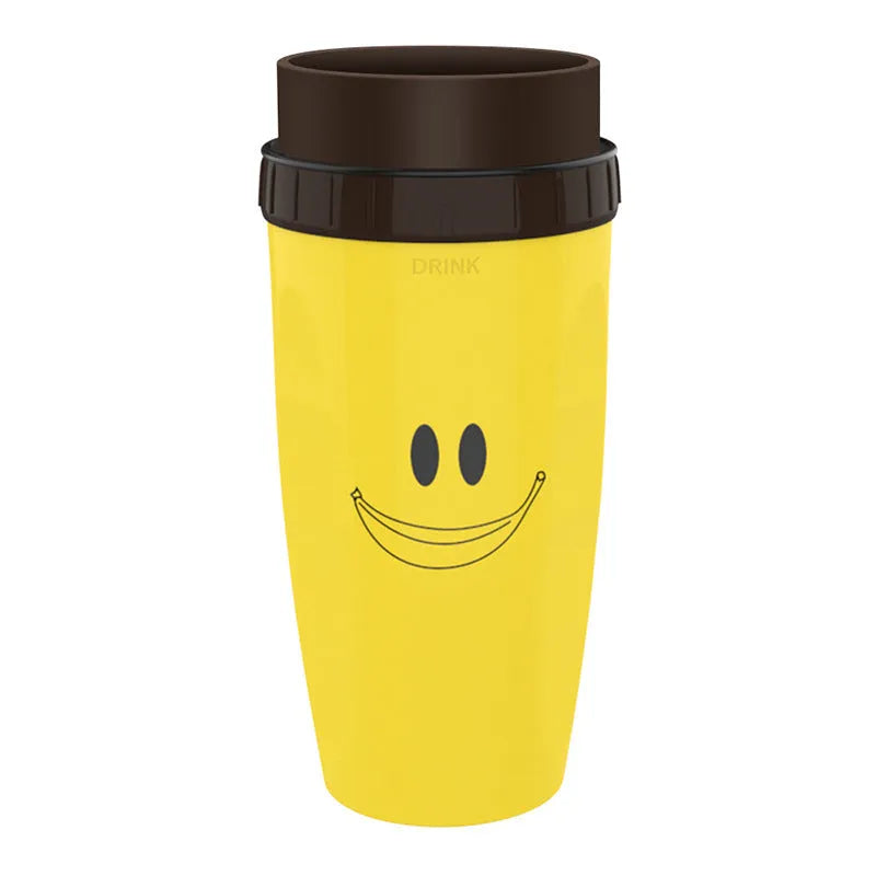 300ml insulated travel cup with cartoon design and twist-top silicone seal