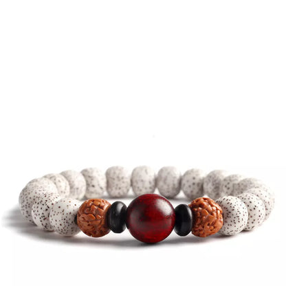 Bodhi Seed Root Bracelet with national style patterns for couples