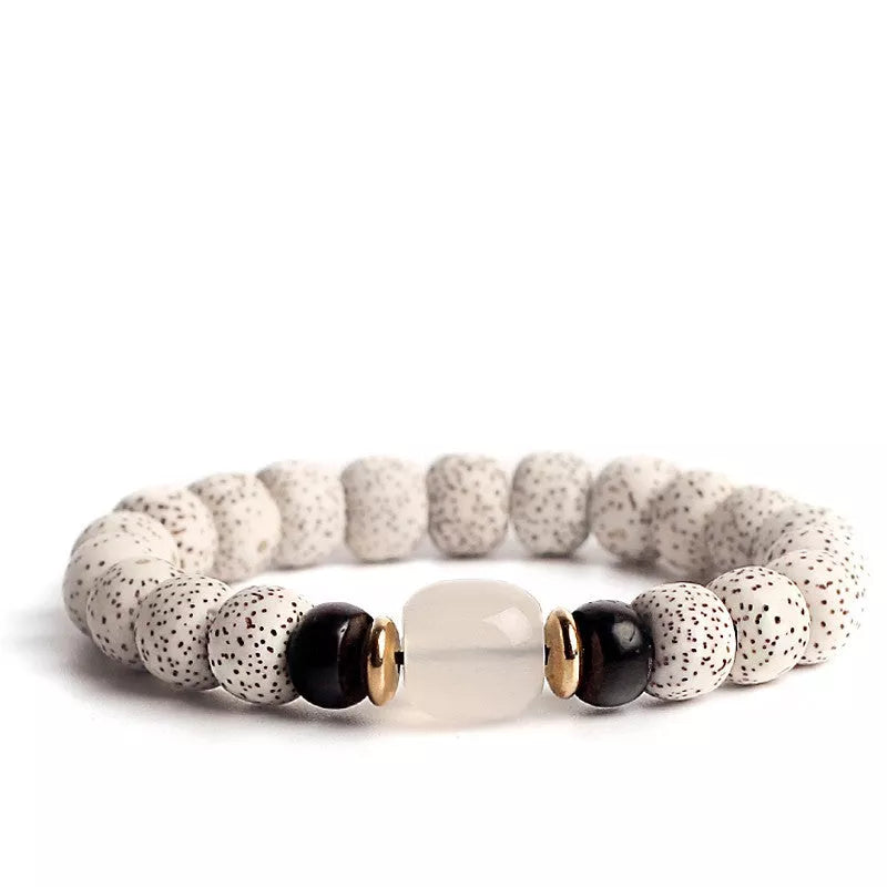 Bodhi Seed Root Bracelet with national style patterns for couples