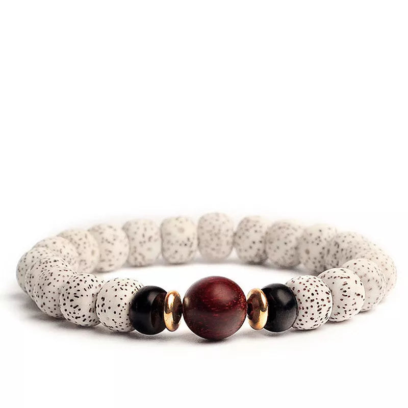 Bodhi Seed Root Bracelet with national style patterns for couples
