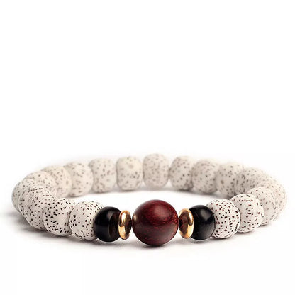 Bodhi Seed Root Bracelet with national style patterns for couples