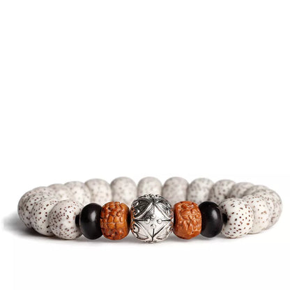 Bodhi Seed Root Bracelet with national style patterns for couples