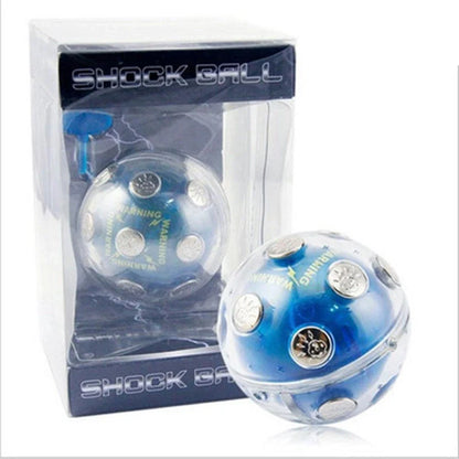 Mini Electric Shocking Ball prank toy in blue, safe and fun for teenagers