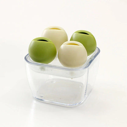 Stylish lipstick organizer box with unique flower petal design, made from durable ABS plastic and TPE silicone materials